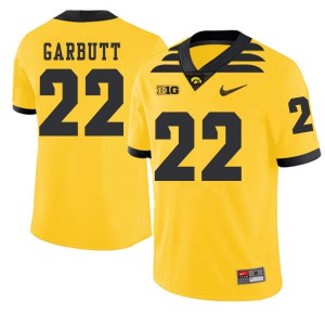 #22 Angelo Garbutt Iowa Men 2019 Alternate Football Jersey Gold