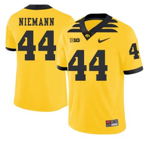 #44 Ben Niemann University of Iowa Men 2019 Alternate Official Jersey Gold