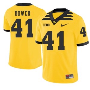 #41 Bo Bower Iowa Men 2019 Alternate Stitched Jerseys Gold