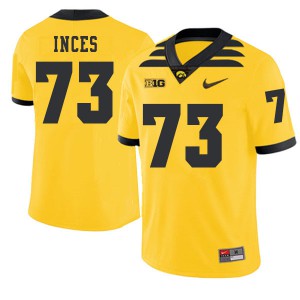 #73 Cody Inces University of Iowa Men 2019 Alternate Stitched Jersey Gold