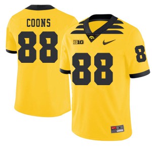 #88 Jacob Coons Iowa Men 2019 Alternate Player Jersey Gold