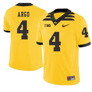 #4 Joe Argo Iowa Hawkeyes Men 2019 Alternate College Jerseys Gold