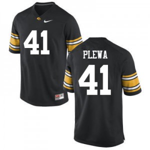 #41 Johnny Plewa Iowa Men Stitched Jersey Black