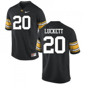 #20 Keontae Luckett Iowa Hawkeyes Men Official Jerseys Black