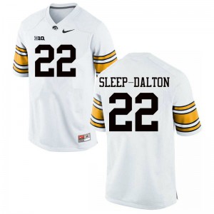 #22 Michael Sleep-Dalton University of Iowa Men Player Jerseys White