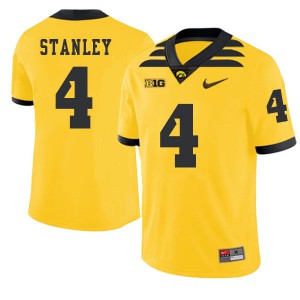 #4 Nathan Stanley University of Iowa Men 2019 Alternate Player Jersey Gold