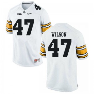 #47 Andrew Wilson Hawkeyes Men Official Jersey White