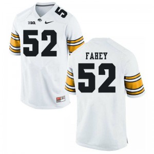 #52 Asher Fahey Iowa Men College Jersey White