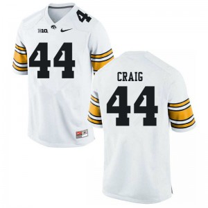 #44 Deontae Craig University of Iowa Men Player Jerseys White