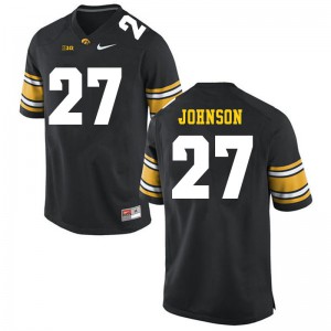 #27 Jack Johnson Iowa Men Stitched Jersey Black