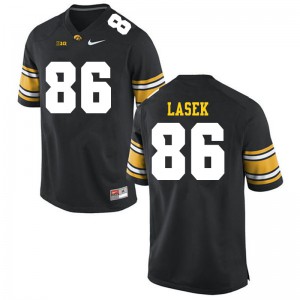 #86 Zack Lasek Iowa Men Stitched Jersey Black