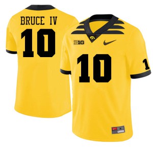 #10 Arland Bruce IV Iowa Men Stitched Jerseys Gold