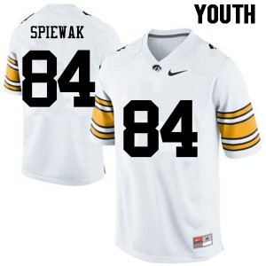 #84 Austin Spiewak Hawkeyes Youth Official Jerseys White