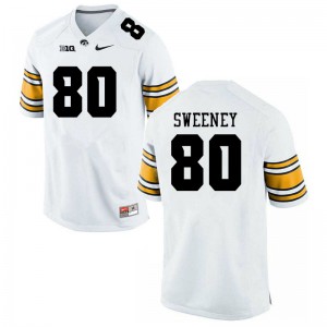 #80 Brennan Sweeney Iowa Men Player Jersey White