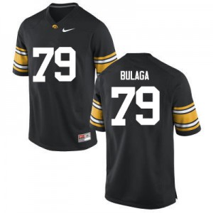 #79 Bryan Bulaga University of Iowa Men NCAA Jerseys Black