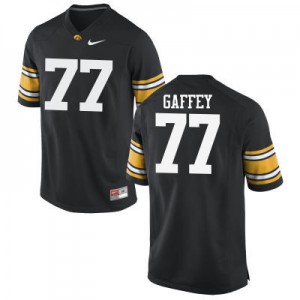 #77 Daniel Gaffey Iowa Men Stitch Jerseys Black