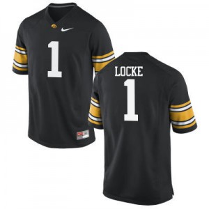 #1 Gordon Locke Iowa Men Stitched Jerseys Black
