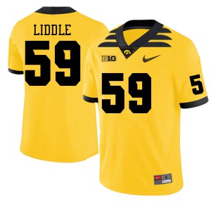#59 Griffin Liddle Hawkeyes Men Embroidery Jerseys Gold