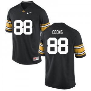 #88 Jacob Coons Iowa Hawkeyes Men Stitched Jerseys Black