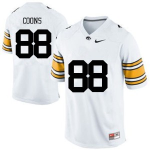 #88 Jacob Coons Hawkeyes Men High School Jersey White