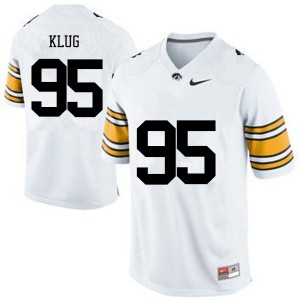 #95 Karl Klug Iowa Men Stitched Jersey White