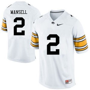 #2 Peyton Mansell Iowa Hawkeyes Men Stitched Jersey White