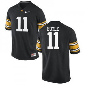 #11 Ryan Boyle University of Iowa Men Stitched Jerseys Black