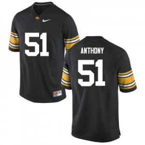 #51 Will Anthony Iowa Men Stitched Jerseys Black