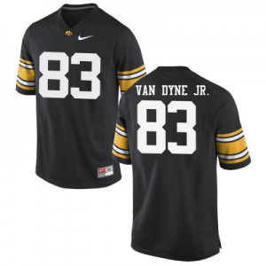 #83 Yale Van Dyne Jr. Iowa Men Football Jerseys Black