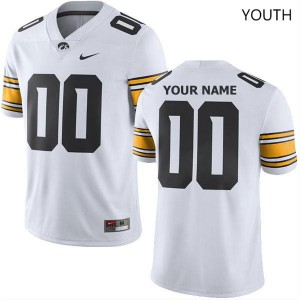 #00 Custom Iowa Youth Official Jerseys White
