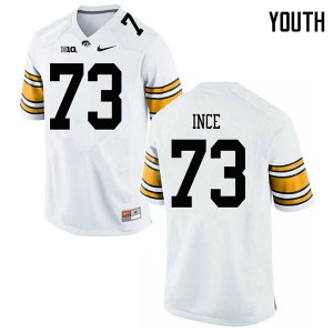 #73 Cody Ince Iowa Youth NCAA Jerseys White