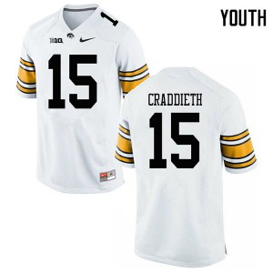 #15 Dallas Craddieth Iowa Youth College Jerseys White