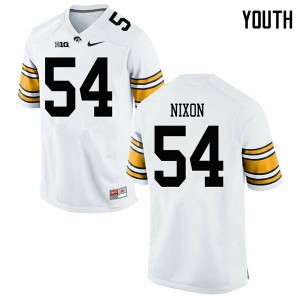 #54 Daviyon Nixon University of Iowa Youth Player Jerseys White