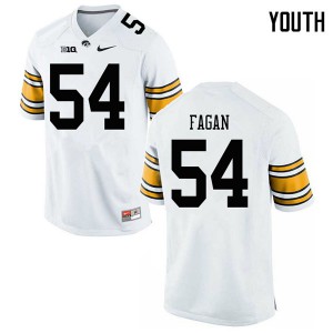 #54 Matt Fagan Iowa Youth Player Jerseys White
