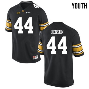 #44 Seth Benson Iowa Youth University Jersey Black