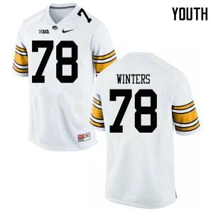 #78 Trey Winters Hawkeyes Youth Stitched Jerseys White