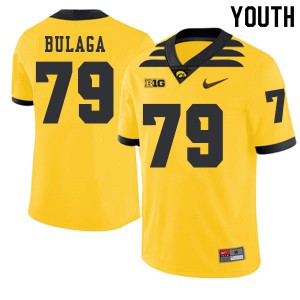 #79 Bryan Bulaga Hawkeyes Youth 2019 Alternate Stitched Jerseys Gold