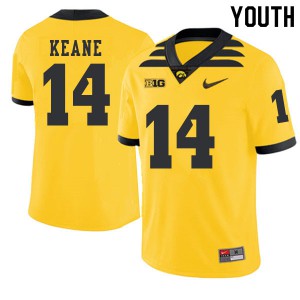 #14 Connor Keane Iowa Youth 2019 Alternate University Jerseys Gold
