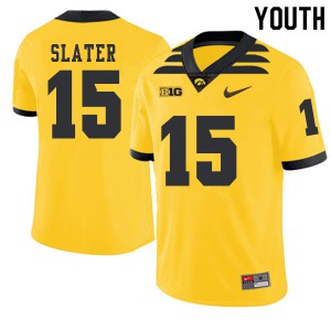 #15 Duke Slater Iowa Youth 2019 Alternate NCAA Jersey Gold