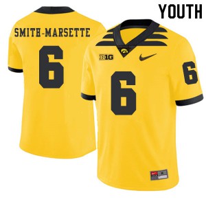 #6 Ihmir Smith-Marsette University of Iowa Youth 2019 Alternate University Jerseys Gold