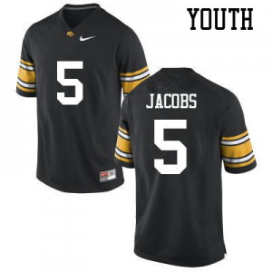 #5 Jestin Jacobs Iowa Youth NCAA Jersey Black