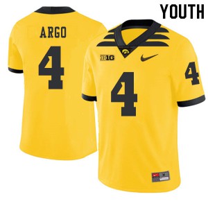 #4 Joe Argo Iowa Youth 2019 Alternate High School Jersey Gold