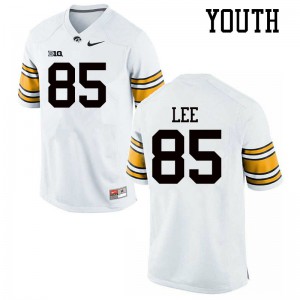 #85 Logan Lee Iowa Youth Stitch Jerseys White