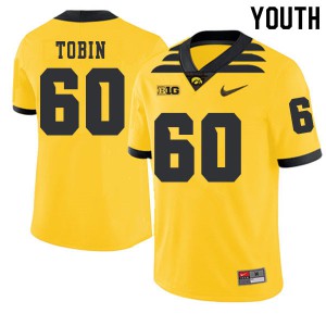 #60 Matt Tobin Iowa Youth 2019 Alternate Stitched Jerseys Gold