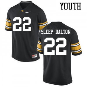 #22 Michael Sleep-Dalton Iowa Hawkeyes Youth Player Jersey Black