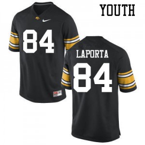 #84 Sam LaPorta Iowa Youth University Jerseys Black
