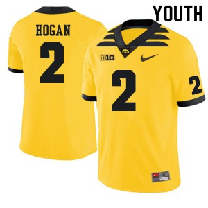 #2 Deuce Hogan Iowa Youth High School Jerseys Gold