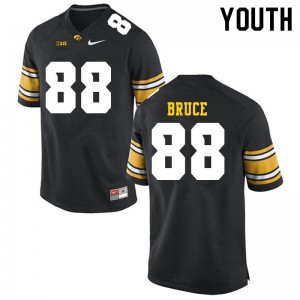 #88 Isaiah Bruce Hawkeyes Youth Embroidery Jerseys Black