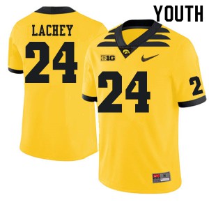 #24 Luke Lachey Iowa Youth University Jersey Gold