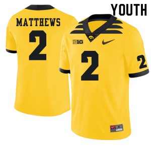 #2 Quavon Matthews Iowa Youth Official Jersey Gold